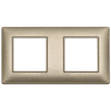 Vimar Plana 4-Module Cover Plate, 2+2 71mm Centers, Clamp Mounting — Quality Boat Parts