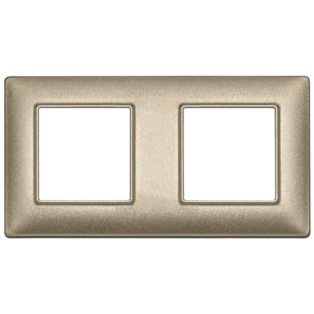 Vimar Plana 4-Module Cover Plate, 2+2 71mm Centers, Clamp Mounting — Quality Boat Parts
