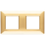 Vimar Plana 4-Module Cover Plate, 2+2 71mm Centers, Clamp Mounting — Quality Boat Parts