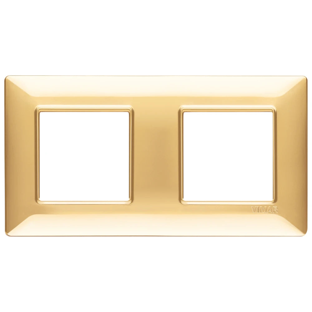 Vimar Plana 4-Module Cover Plate, 2+2 71mm Centers, Clamp Mounting — Quality Boat Parts