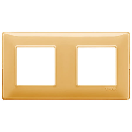 Vimar Plana 4-Module Cover Plate, 2+2 71mm Centers, Clamp Mounting — Quality Boat Parts