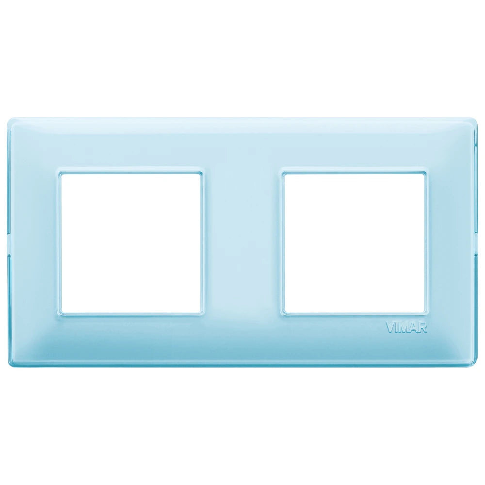 Vimar Plana 4-Module Cover Plate, 2+2 71mm Centers, Clamp Mounting — Quality Boat Parts