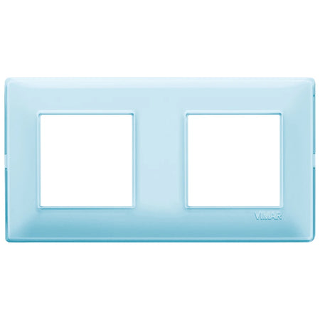 Vimar Plana 4-Module Cover Plate, 2+2 71mm Centers, Clamp Mounting — Quality Boat Parts