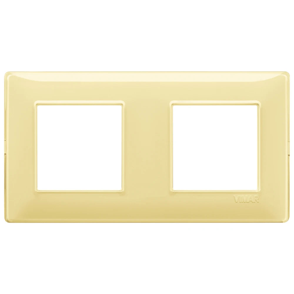 Vimar Plana 4-Module Cover Plate, 2+2 71mm Centers, Clamp Mounting — Quality Boat Parts