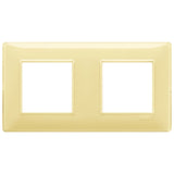 Vimar Plana 4-Module Cover Plate, 2+2 71mm Centers, Clamp Mounting — Quality Boat Parts