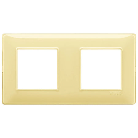 Vimar Plana 4-Module Cover Plate, 2+2 71mm Centers, Clamp Mounting — Quality Boat Parts