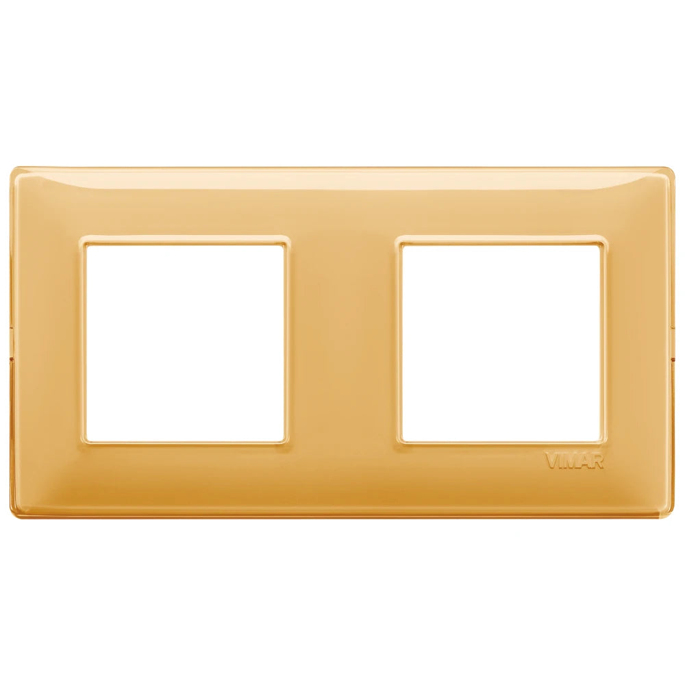 Vimar Plana 4-Module Cover Plate, 2+2 71mm Centers, Clamp Mounting — Quality Boat Parts
