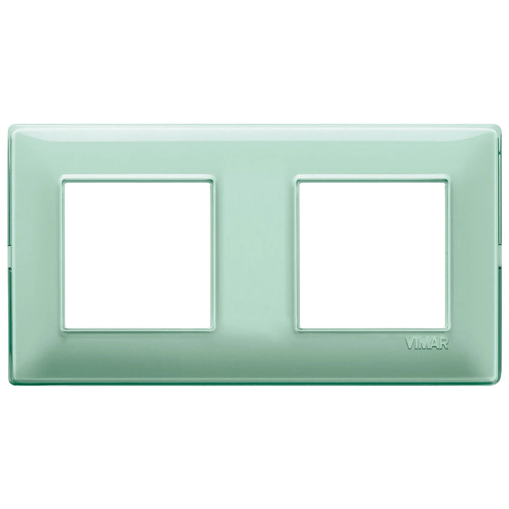 Vimar Plana 4-Module Cover Plate, 2+2 71mm Centers, Clamp Mounting — Quality Boat Parts