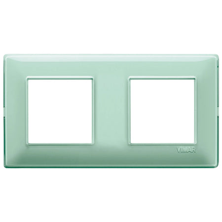 Vimar Plana 4-Module Cover Plate, 2+2 71mm Centers, Clamp Mounting — Quality Boat Parts
