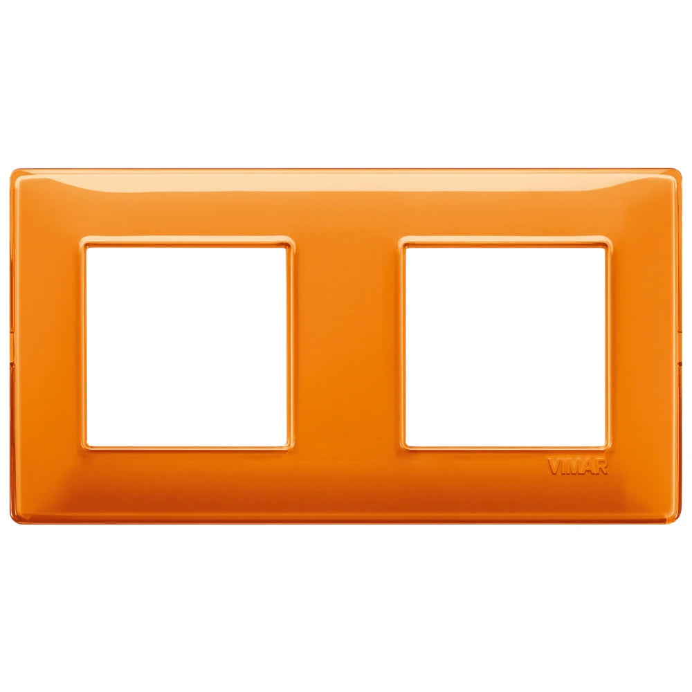 Vimar Plana 4-Module Cover Plate, 2+2 71mm Centers, Clamp Mounting — Quality Boat Parts