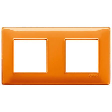 Vimar Plana 4-Module Cover Plate, 2+2 71mm Centers, Clamp Mounting — Quality Boat Parts