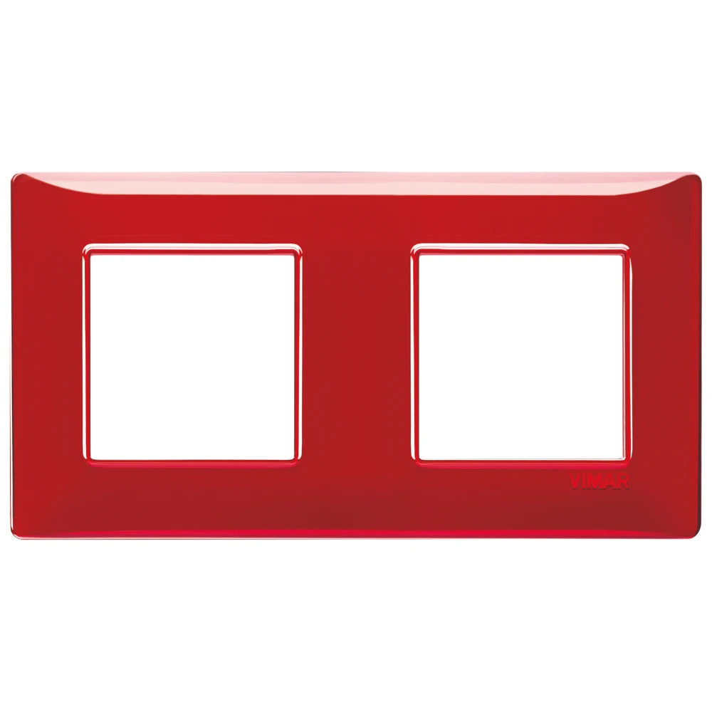 Vimar Plana 4-Module Cover Plate, 2+2 71mm Centers, Clamp Mounting — Quality Boat Parts