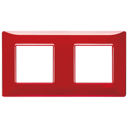Vimar Plana 4-Module Cover Plate, 2+2 71mm Centers, Clamp Mounting — Quality Boat Parts