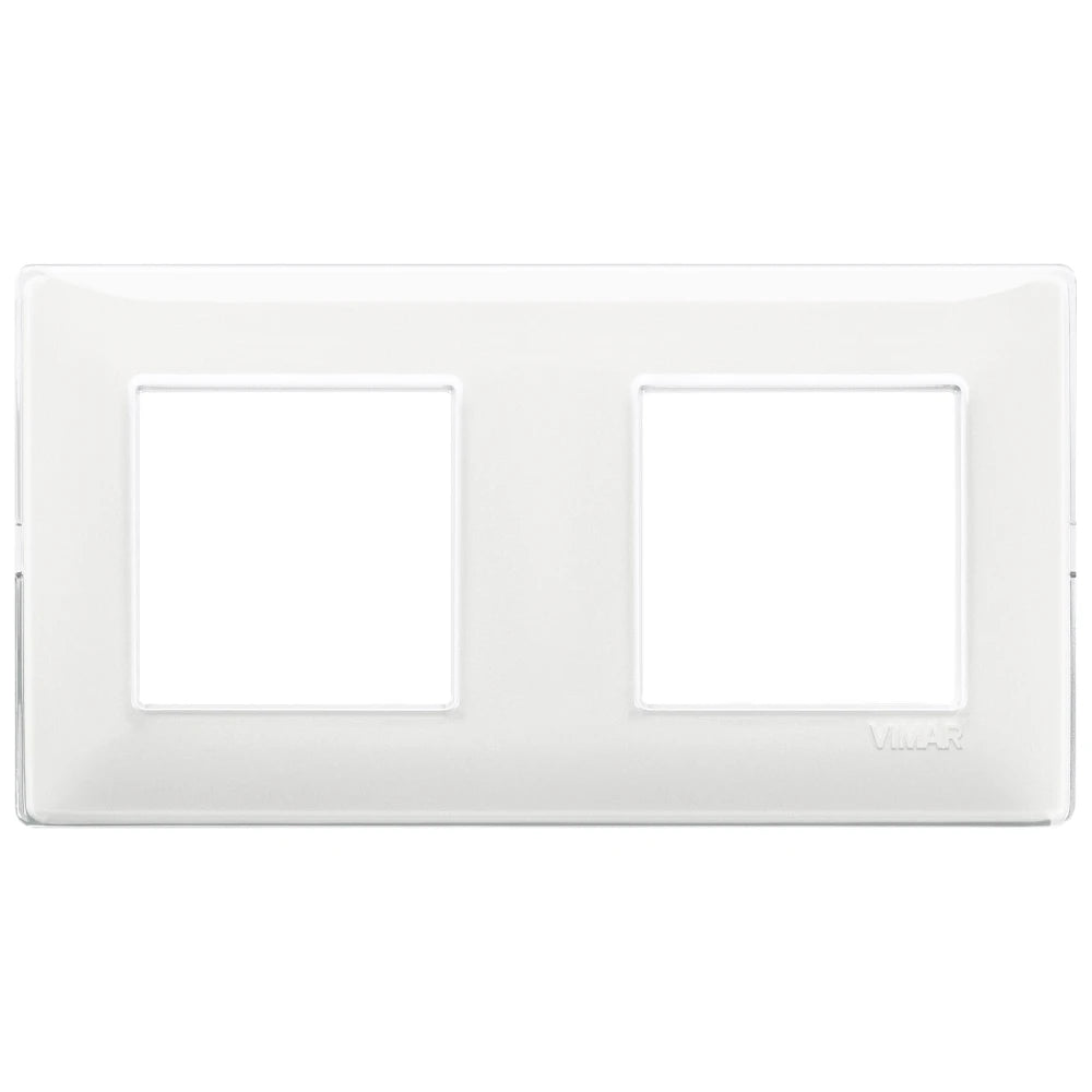 Vimar Plana 4-Module Cover Plate, 2+2 71mm Centers, Clamp Mounting — Quality Boat Parts