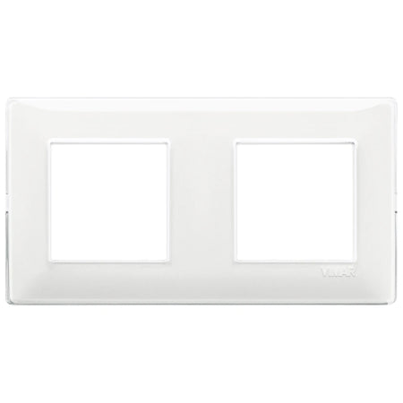 Vimar Plana 4-Module Cover Plate, 2+2 71mm Centers, Clamp Mounting — Quality Boat Parts