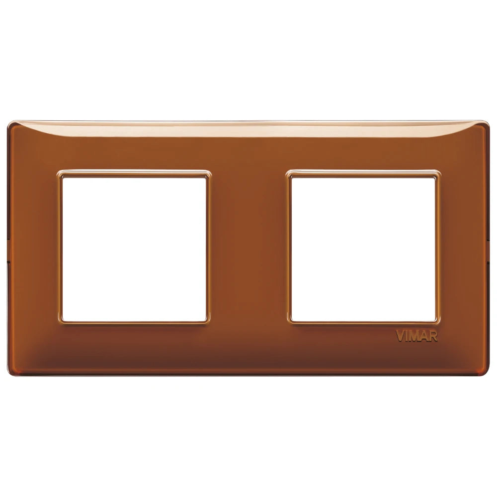 Vimar Plana 4-Module Cover Plate, 2+2 71mm Centers, Clamp Mounting — Quality Boat Parts