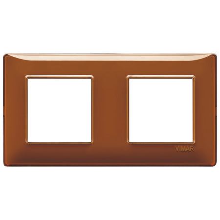 Vimar Plana 4-Module Cover Plate, 2+2 71mm Centers, Clamp Mounting — Quality Boat Parts