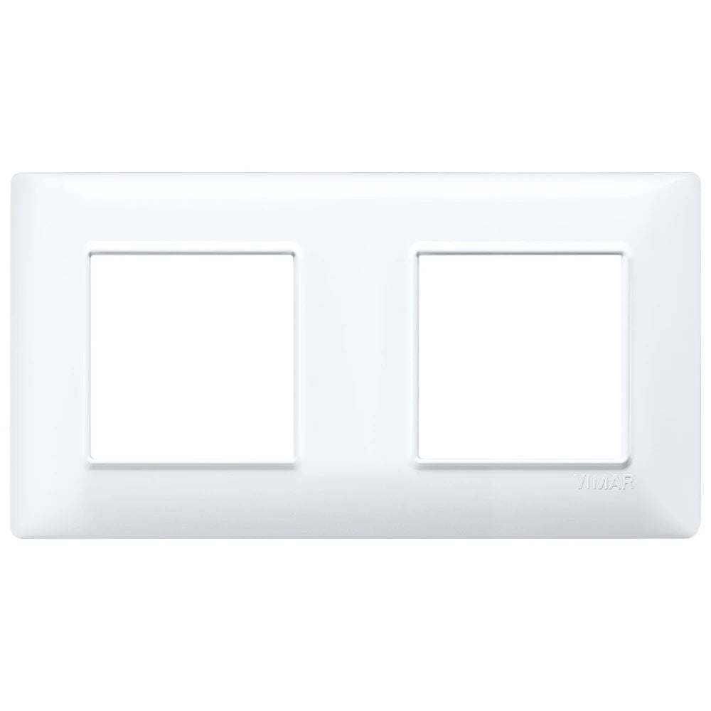 Vimar Plana 4-Module Cover Plate, 2+2 71mm Centers, Clamp Mounting — Quality Boat Parts