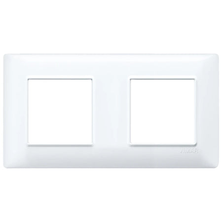 Vimar Plana 4-Module Cover Plate, 2+2 71mm Centers, Clamp Mounting — Quality Boat Parts