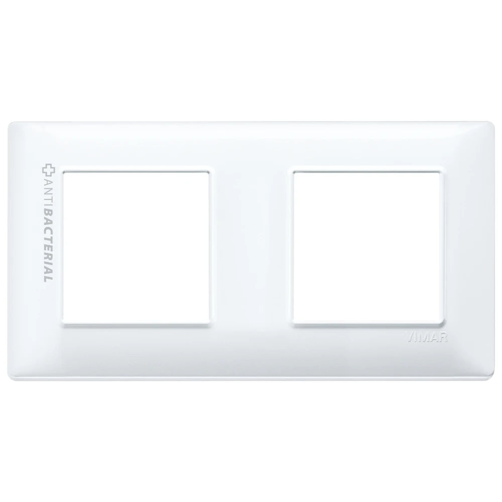 Vimar Plana 4-Module Cover Plate, 2+2 71mm Centers, Clamp Mounting — Quality Boat Parts