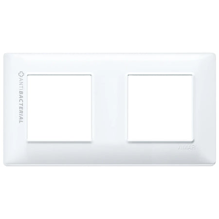 Vimar Plana 4-Module Cover Plate, 2+2 71mm Centers, Clamp Mounting — Quality Boat Parts