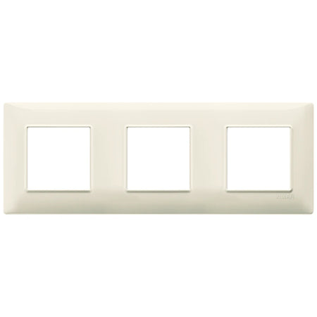 Vimar Plana 6-Module (2+2+2) Cover Plate, 71 mm Center Spacing, 222 x 80 x 9 mm, Technopolymer, Clamp Mounting, Horizontal/Vertical Mount — Quality Boat Parts