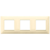 Vimar Plana 6-Module (2+2+2) Cover Plate, 71 mm Center Spacing, 222 x 80 x 9 mm, Technopolymer, Clamp Mounting, Horizontal/Vertical Mount — Quality Boat Parts