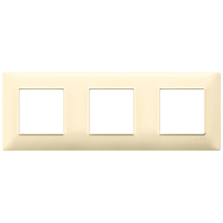 Vimar Plana 6-Module (2+2+2) Cover Plate, 71 mm Center Spacing, 222 x 80 x 9 mm, Technopolymer, Clamp Mounting, Horizontal/Vertical Mount — Quality Boat Parts
