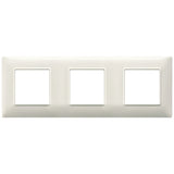 Vimar Plana 6-Module (2+2+2) Cover Plate, 71 mm Center Spacing, 222 x 80 x 9 mm, Technopolymer, Clamp Mounting, Horizontal/Vertical Mount — Quality Boat Parts