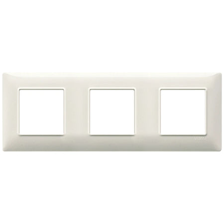 Vimar Plana 6-Module (2+2+2) Cover Plate, 71 mm Center Spacing, 222 x 80 x 9 mm, Technopolymer, Clamp Mounting, Horizontal/Vertical Mount — Quality Boat Parts