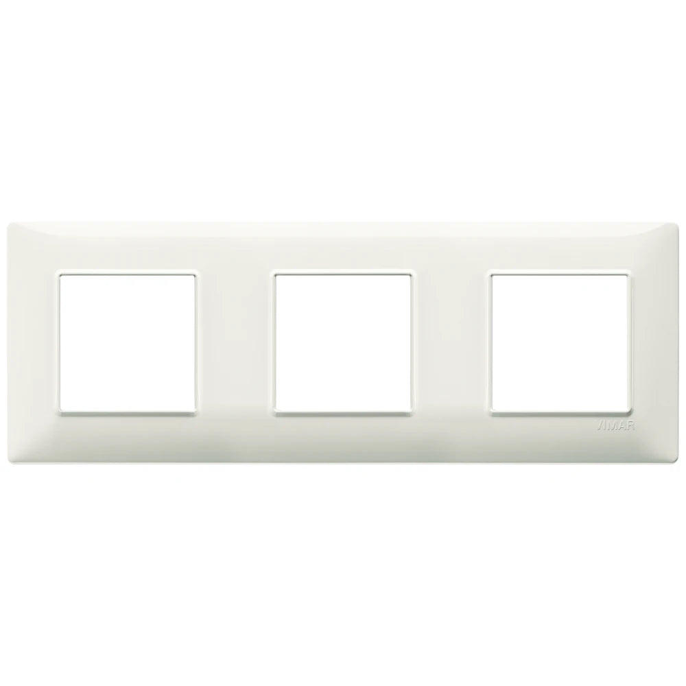 Vimar Plana 6-Module (2+2+2) Cover Plate, 71 mm Center Spacing, 222 x 80 x 9 mm, Technopolymer, Clamp Mounting, Horizontal/Vertical Mount — Quality Boat Parts