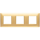 Vimar Plana 6-Module (2+2+2) Cover Plate, 71 mm Center Spacing, 222 x 80 x 9 mm, Technopolymer, Clamp Mounting, Horizontal/Vertical Mount — Quality Boat Parts