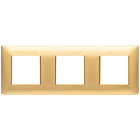 Vimar Plana 6-Module (2+2+2) Cover Plate, 71 mm Center Spacing, 222 x 80 x 9 mm, Technopolymer, Clamp Mounting, Horizontal/Vertical Mount — Quality Boat Parts