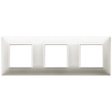 Vimar Plana 6-Module (2+2+2) Cover Plate, 71 mm Center Spacing, 222 x 80 x 9 mm, Technopolymer, Clamp Mounting, Horizontal/Vertical Mount — Quality Boat Parts