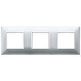 Vimar Plana 6-Module (2+2+2) Cover Plate, 71 mm Center Spacing, 222 x 80 x 9 mm, Technopolymer, Clamp Mounting, Horizontal/Vertical Mount — Quality Boat Parts