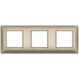 Vimar Plana 6-Module (2+2+2) Cover Plate, 71 mm Center Spacing, 222 x 80 x 9 mm, Technopolymer, Clamp Mounting, Horizontal/Vertical Mount — Quality Boat Parts