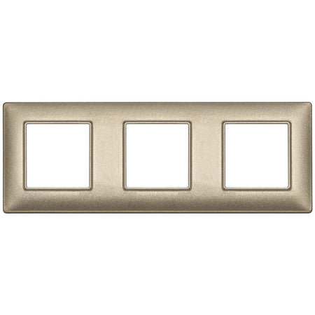 Vimar Plana 6-Module (2+2+2) Cover Plate, 71 mm Center Spacing, 222 x 80 x 9 mm, Technopolymer, Clamp Mounting, Horizontal/Vertical Mount — Quality Boat Parts