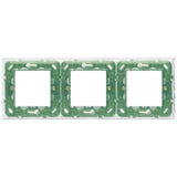 Vimar Plana 6-Module (2+2+2) Cover Plate, 71 mm Center Spacing, 222 x 80 x 9 mm, Technopolymer, Clamp Mounting, Horizontal/Vertical Mount — Quality Boat Parts