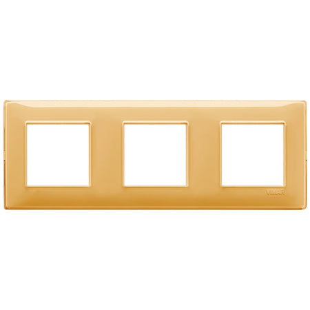 Vimar Plana 6-Module (2+2+2) Cover Plate, 71 mm Center Spacing, 222 x 80 x 9 mm, Technopolymer, Clamp Mounting, Horizontal/Vertical Mount — Quality Boat Parts