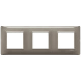 Vimar Plana 6-Module (2+2+2) Cover Plate, 71 mm Center Spacing, 222 x 80 x 9 mm, Technopolymer, Clamp Mounting, Horizontal/Vertical Mount — Quality Boat Parts
