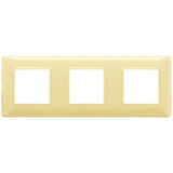 Vimar Plana 6-Module (2+2+2) Cover Plate, 71 mm Center Spacing, 222 x 80 x 9 mm, Technopolymer, Clamp Mounting, Horizontal/Vertical Mount — Quality Boat Parts