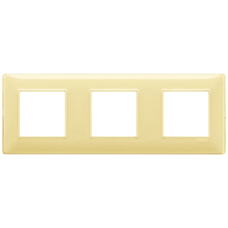 Vimar Plana 6-Module (2+2+2) Cover Plate, 71 mm Center Spacing, 222 x 80 x 9 mm, Technopolymer, Clamp Mounting, Horizontal/Vertical Mount — Quality Boat Parts