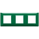 Vimar Plana 6-Module (2+2+2) Cover Plate, 71 mm Center Spacing, 222 x 80 x 9 mm, Technopolymer, Clamp Mounting, Horizontal/Vertical Mount — Quality Boat Parts
