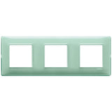Vimar Plana 6-Module (2+2+2) Cover Plate, 71 mm Center Spacing, 222 x 80 x 9 mm, Technopolymer, Clamp Mounting, Horizontal/Vertical Mount — Quality Boat Parts