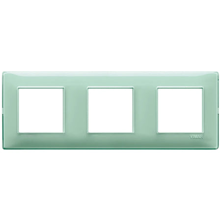 Vimar Plana 6-Module (2+2+2) Cover Plate, 71 mm Center Spacing, 222 x 80 x 9 mm, Technopolymer, Clamp Mounting, Horizontal/Vertical Mount — Quality Boat Parts