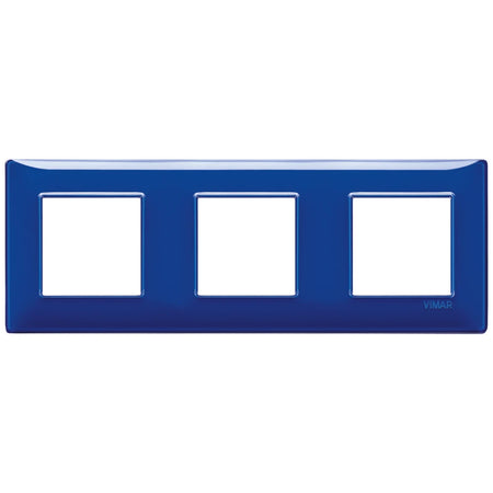 Vimar Plana 6-Module (2+2+2) Cover Plate, 71 mm Center Spacing, 222 x 80 x 9 mm, Technopolymer, Clamp Mounting, Horizontal/Vertical Mount — Quality Boat Parts