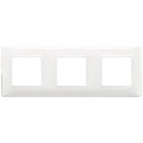 Vimar Plana 6-Module (2+2+2) Cover Plate, 71 mm Center Spacing, 222 x 80 x 9 mm, Technopolymer, Clamp Mounting, Horizontal/Vertical Mount — Quality Boat Parts