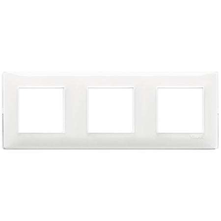 Vimar Plana 6-Module (2+2+2) Cover Plate, 71 mm Center Spacing, 222 x 80 x 9 mm, Technopolymer, Clamp Mounting, Horizontal/Vertical Mount — Quality Boat Parts