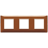 Vimar Plana 6-Module (2+2+2) Cover Plate, 71 mm Center Spacing, 222 x 80 x 9 mm, Technopolymer, Clamp Mounting, Horizontal/Vertical Mount — Quality Boat Parts