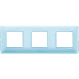 Vimar Plana 6-Module (2+2+2) Cover Plate, 71 mm Center Spacing, 222 x 80 x 9 mm, Technopolymer, Clamp Mounting, Horizontal/Vertical Mount — Quality Boat Parts
